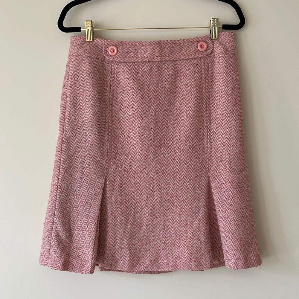LOFT Pink Tweed Skirt